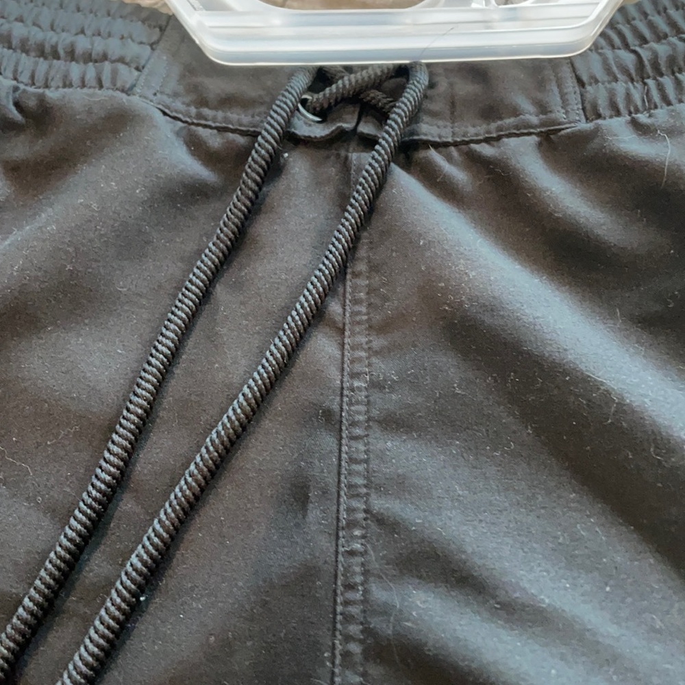 Black swim shorts!
